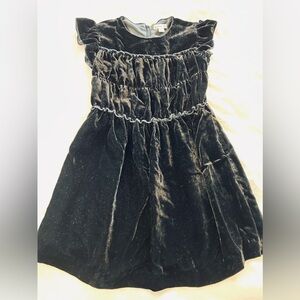 I crew Black Ruched A-line Dress
